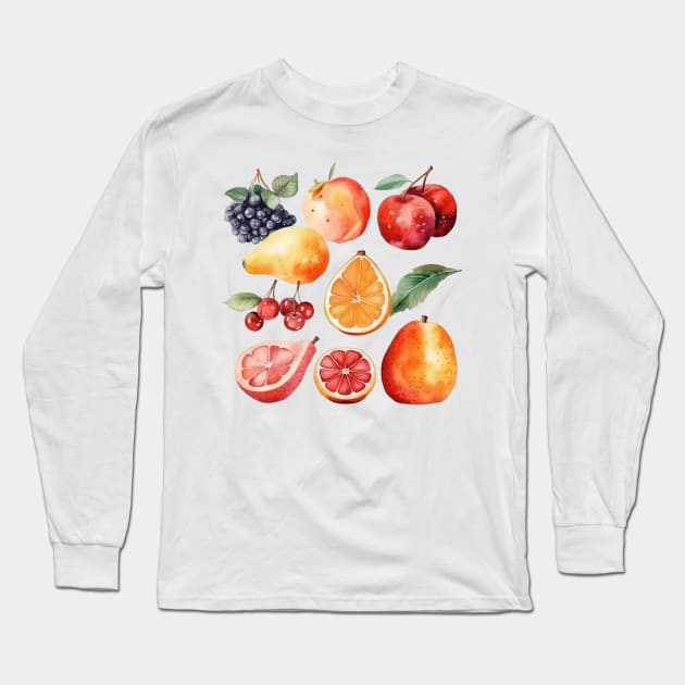 Fruit collection Long Sleeve T-Shirt by Xinoni